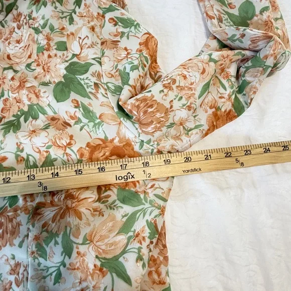 Urban Modesty Maxi dress large floral prairie modest long sleeve boho - Picture 10 of 13